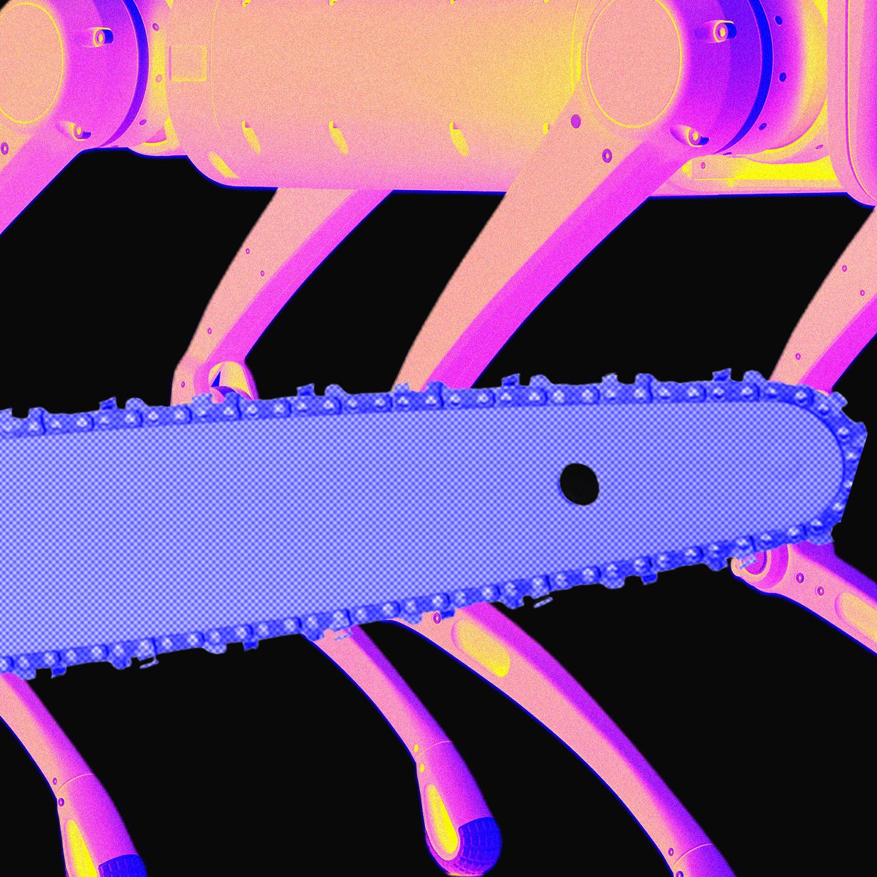 Este Robot de IA sigue yendo incluso si lo atacas con una sierra